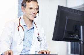 Consulta dun médico