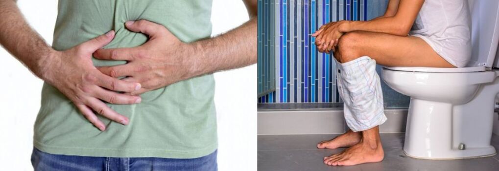 O estreñimiento e a diarrea son signos da presenza de parasitos no corpo humano